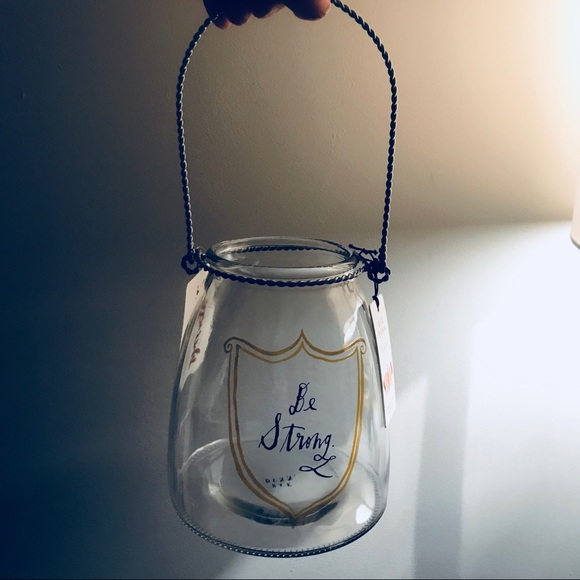 Rae Dunn BE STRONG Lantern Candle Holder Jar - Picture 2 of 7